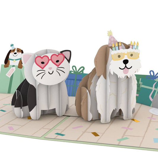 Birthday Cats and Dogs Card, 5x7" Birthday Cards (-62%)