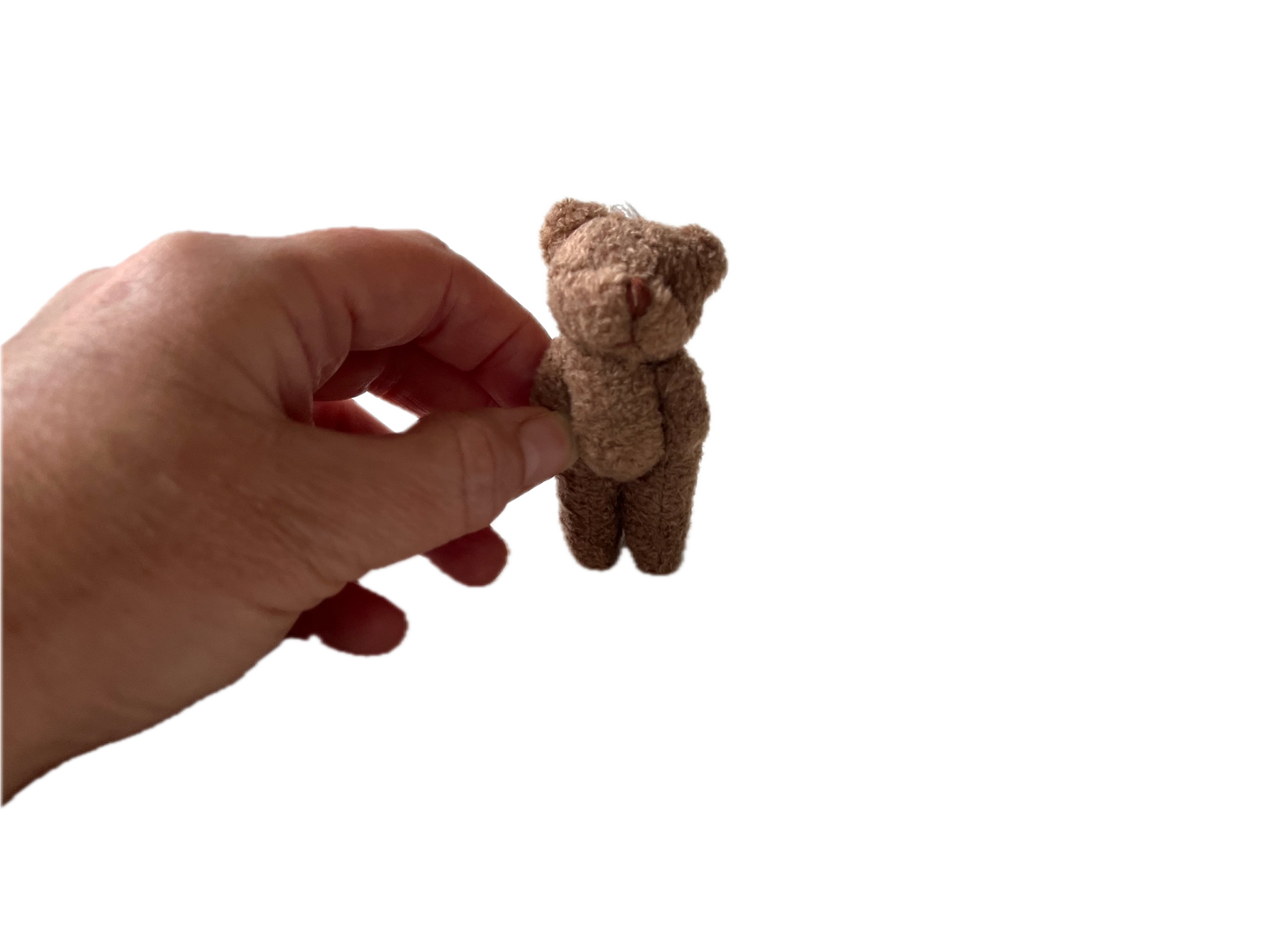 Small Brown Stuffed Teddy Bear Pocket Pal Travel Bear