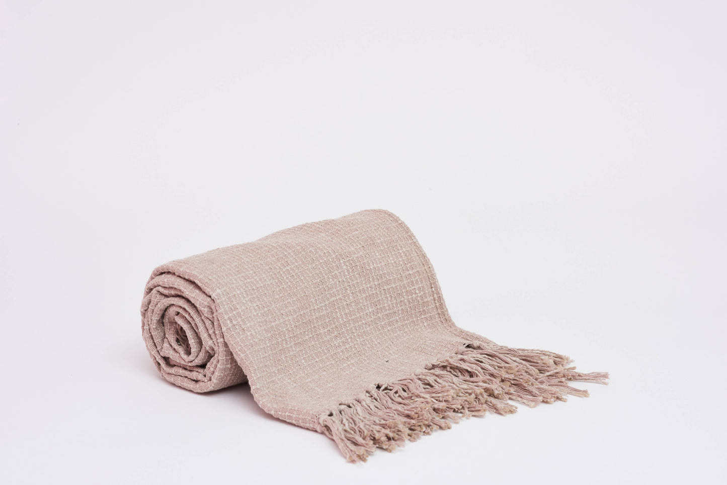 Square Stitch Pattern Throw with Fringe ends