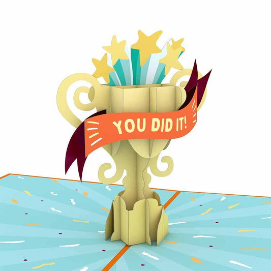 Congrats Trophy 5''x7'' Pop-Up Cards (-62%)