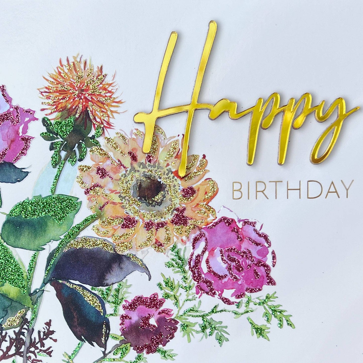 Fresh Cut Flowers Birthday Card