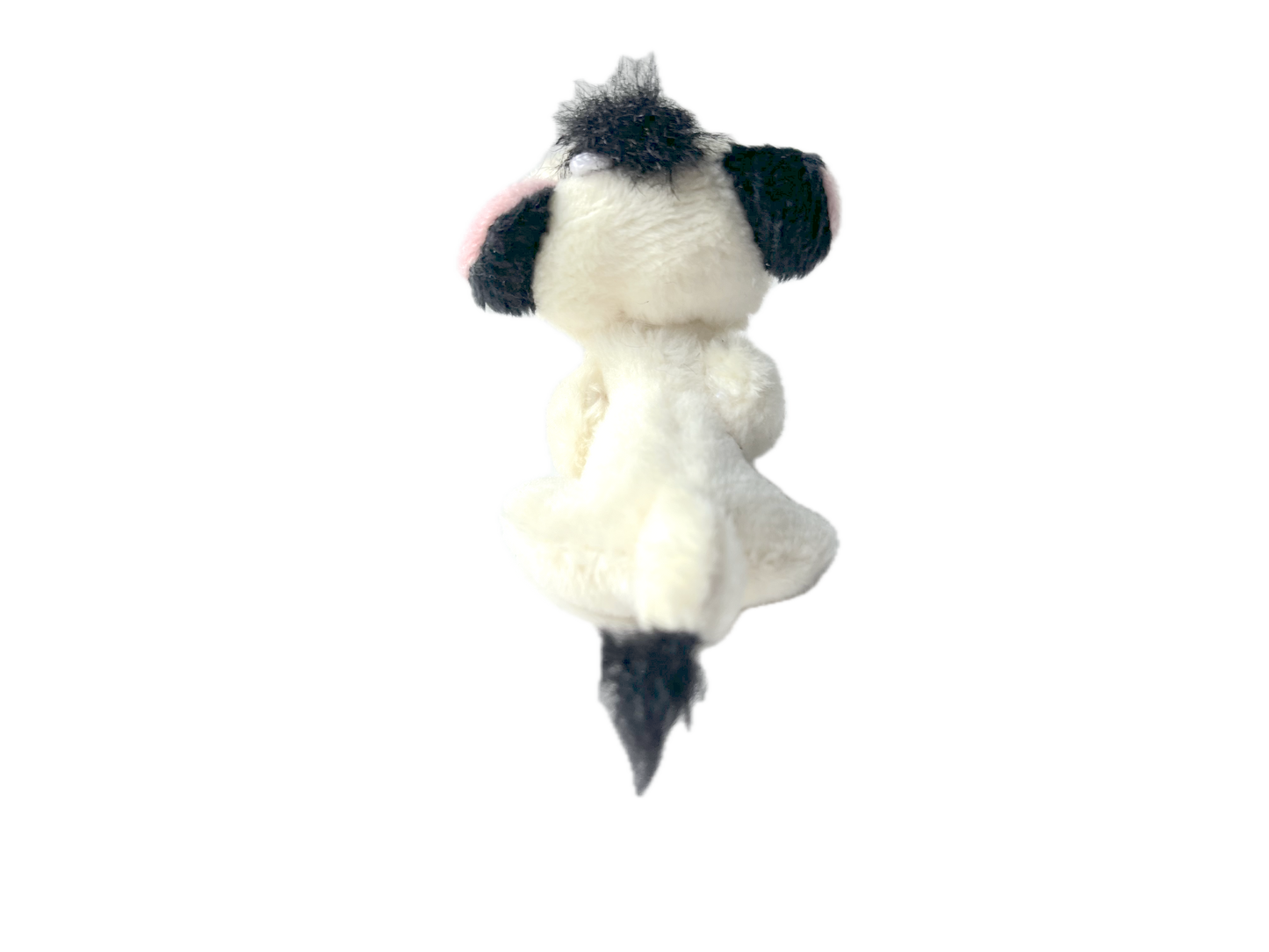 Miniature Plush Cow Keychain Pendant Backpack Charm Doll Toy
