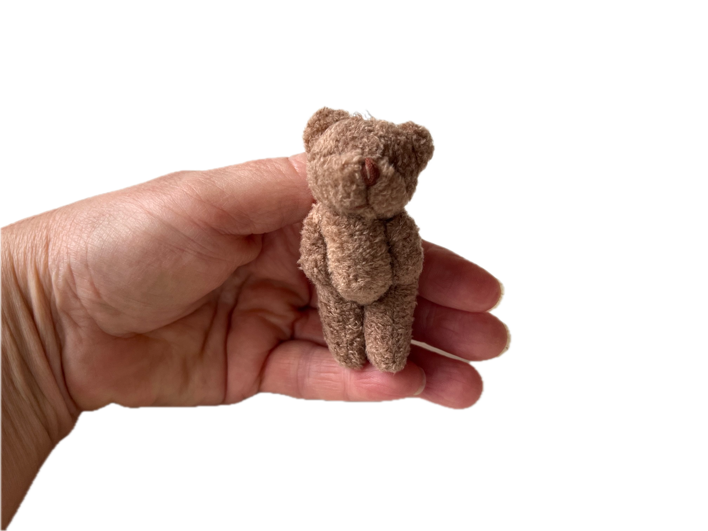 Small Brown Stuffed Teddy Bear Pocket Pal Travel Bear