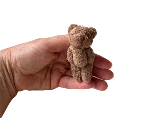 Small Brown Stuffed Teddy Bear Pocket Pal Travel Bear