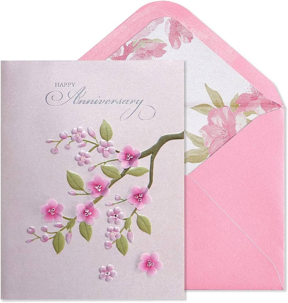 Cherry Blossom Anniversary Card