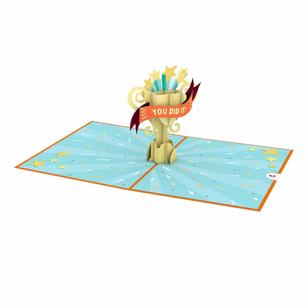 Congrats Trophy 5''x7'' Pop-Up Cards (-62%)