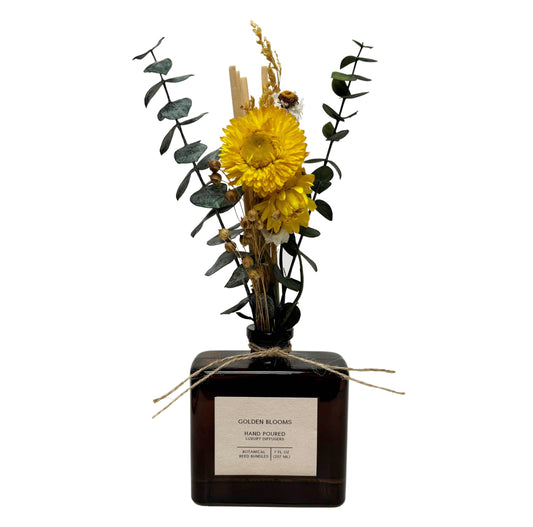 SAMPLE Golden Blooms Bouquet Reed Bundle Fragrance Diffuser