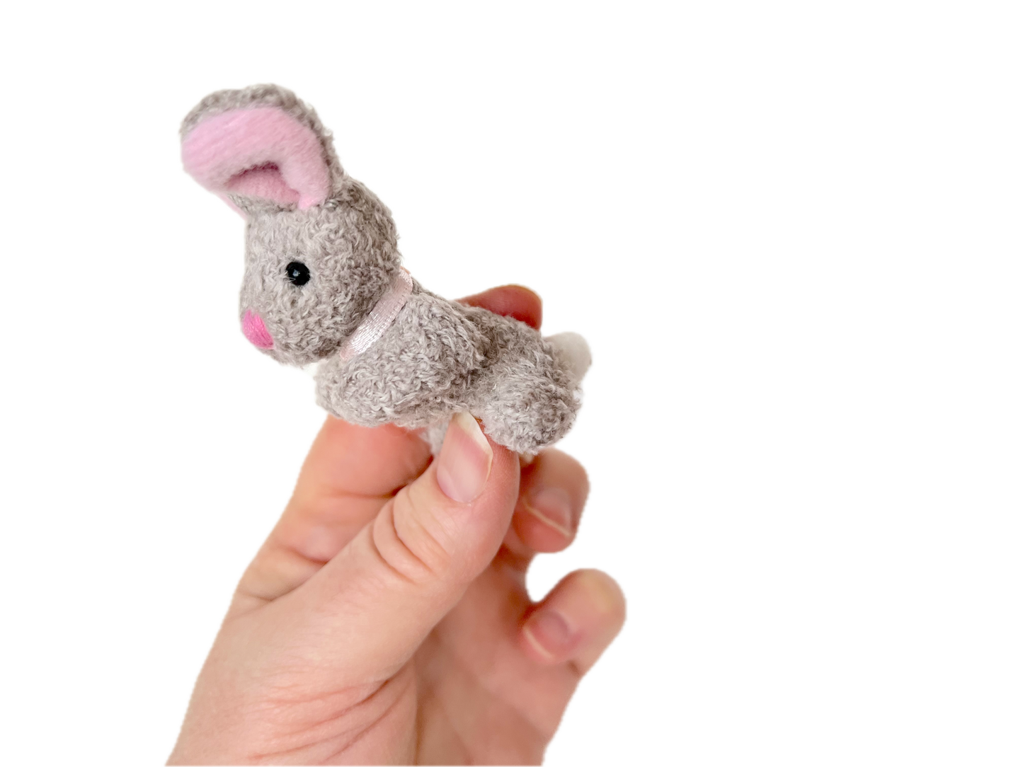 Small Plush Bunny Rabbit (Gray)