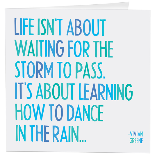 Cards - D208 - Dance In The Rain (Vivian Greene)