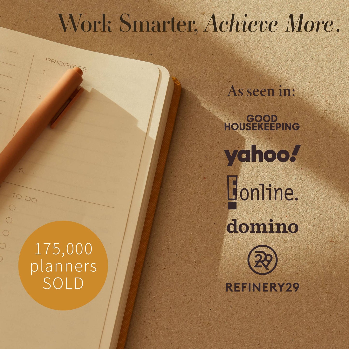 The Daily Planner - Hardcover with Library Buckram Cover