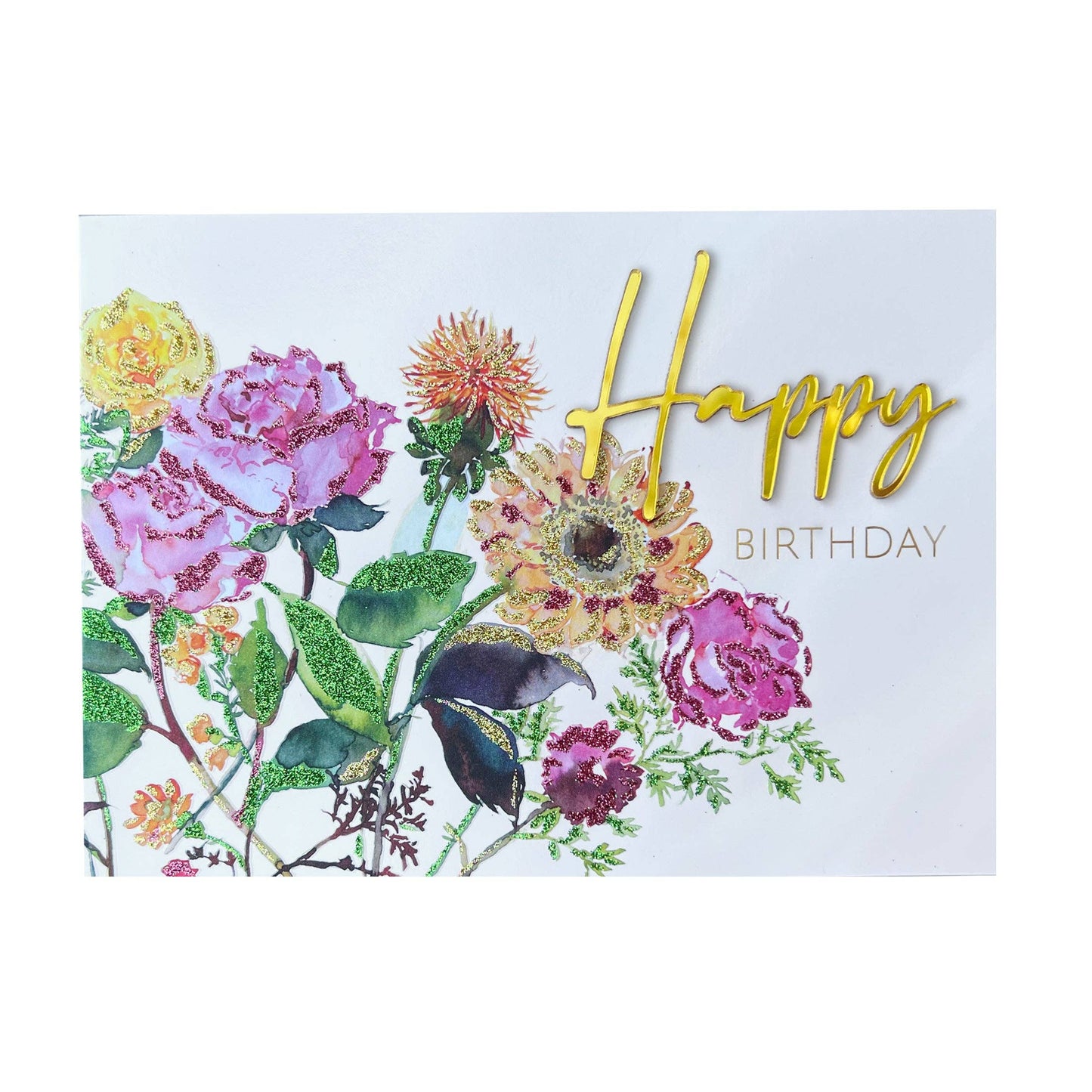 Fresh Cut Flowers Birthday Card