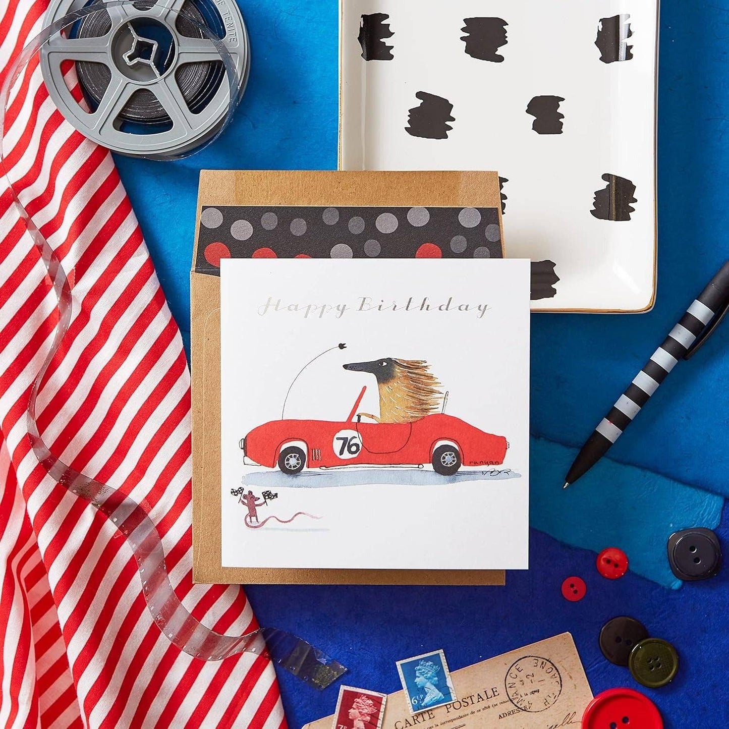 Race Car Birthday Card