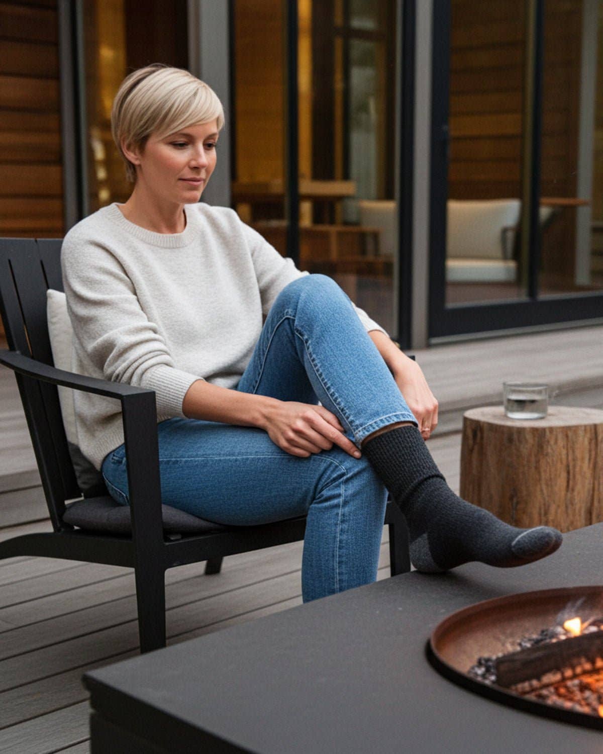 Alpaca Socks - Business - Black