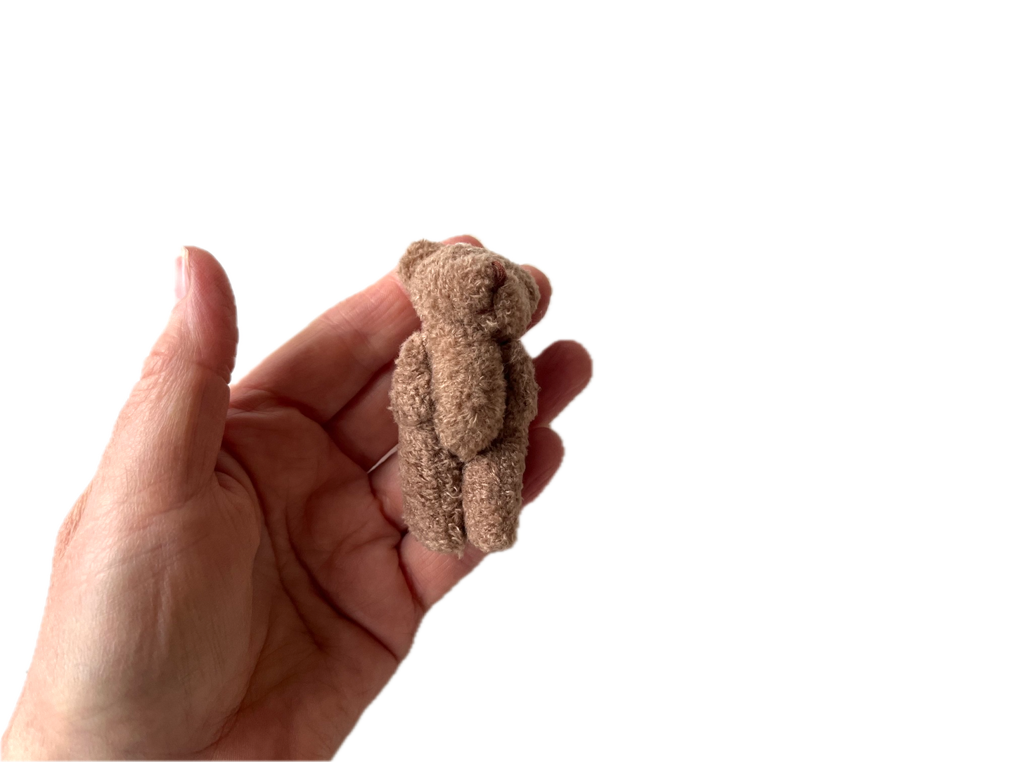 Small Brown Stuffed Teddy Bear Pocket Pal Travel Bear