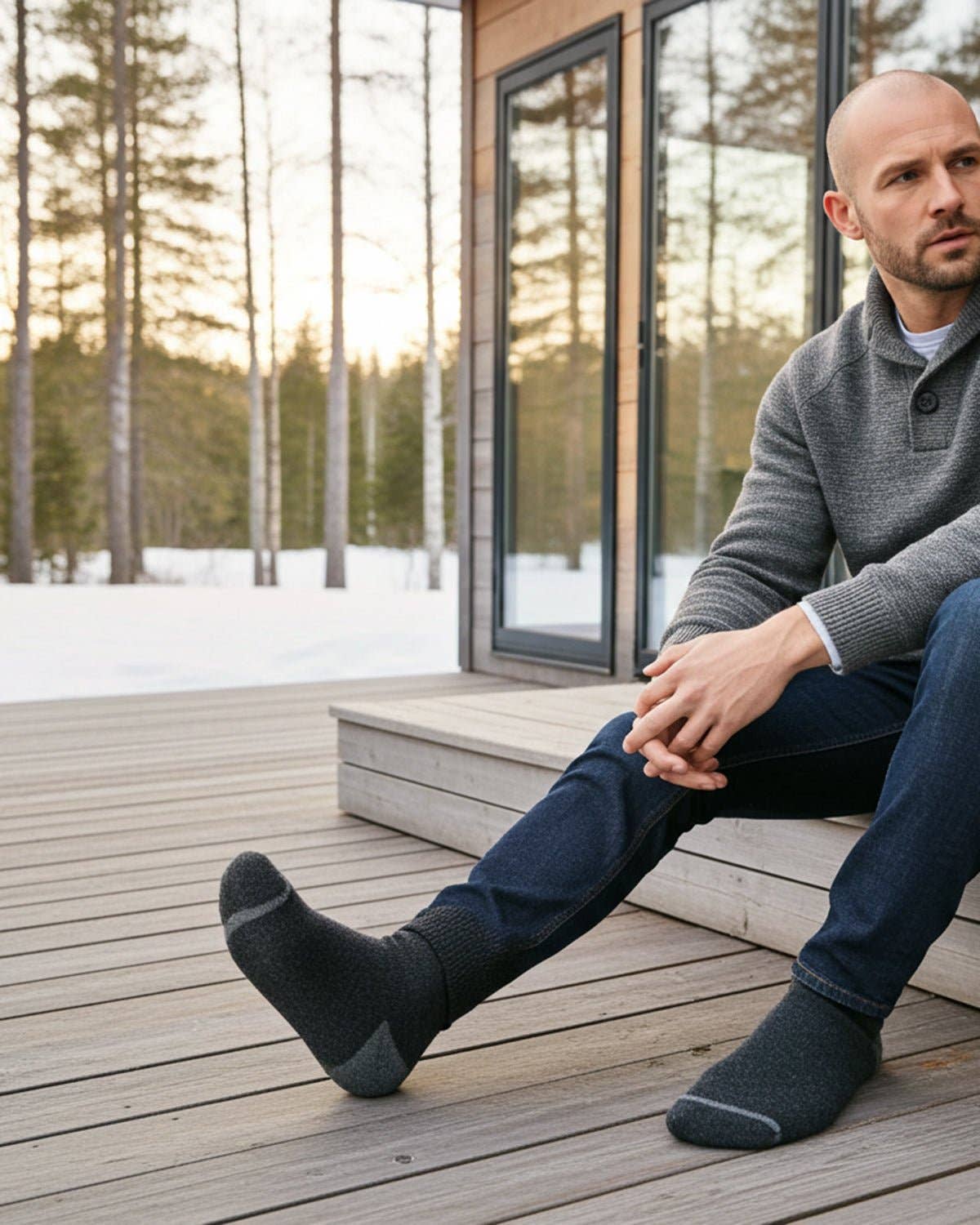 Alpaca Socks - Business - Black