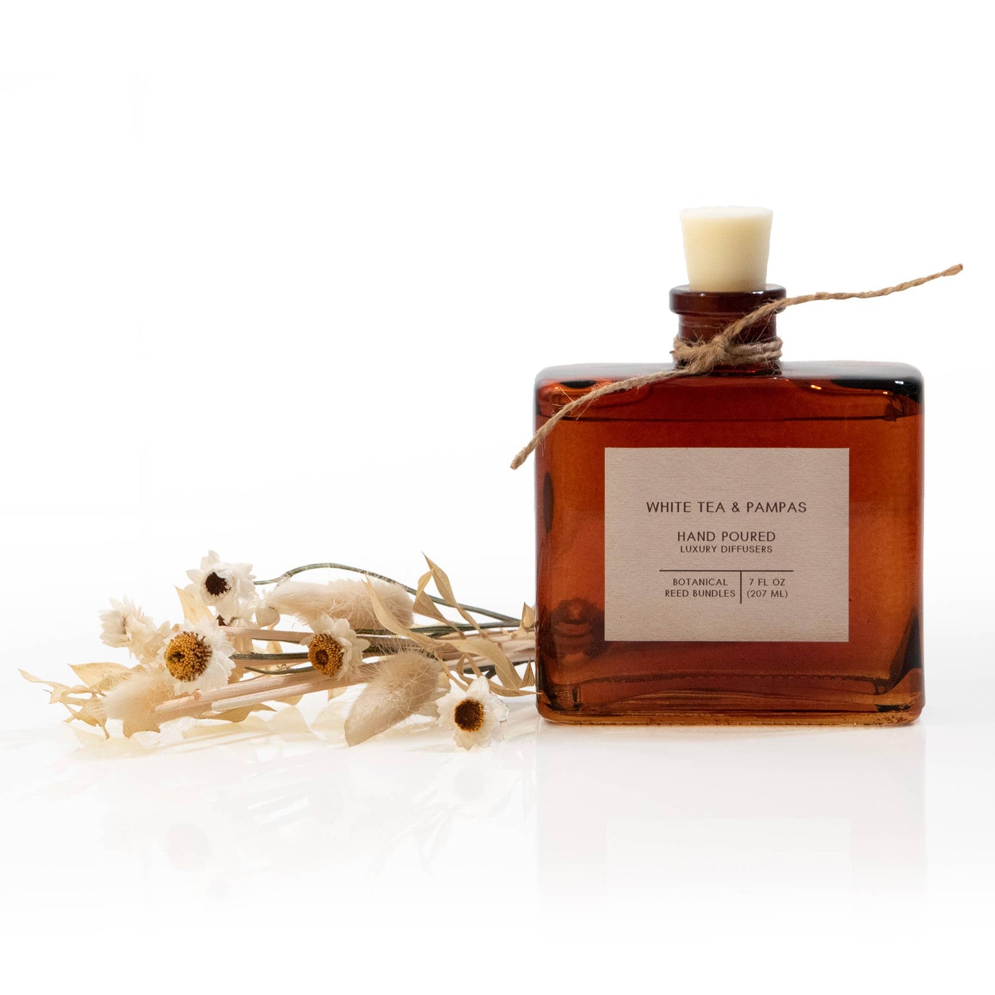 SAMPLE White Tea & Pampas Bouquet Reed Bundle Diffuser