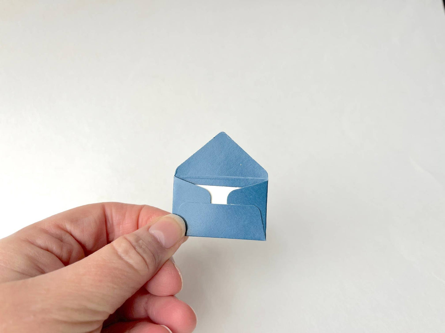 Mini Envelope and Blank Note Card (Set of 7 colors)