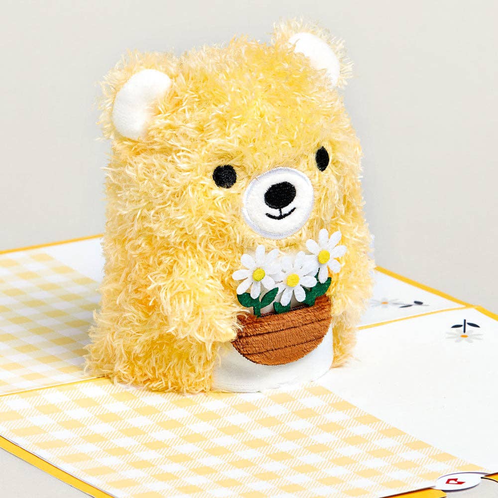 Daisy Greetings 6”x8” Plushpop Card, Pop-Up Cards