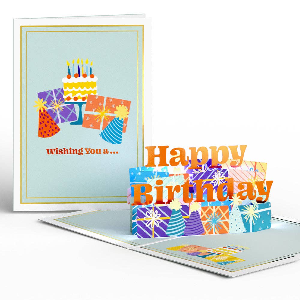 Wishing You a Happy Birthday Music and Lights Card 5x7"