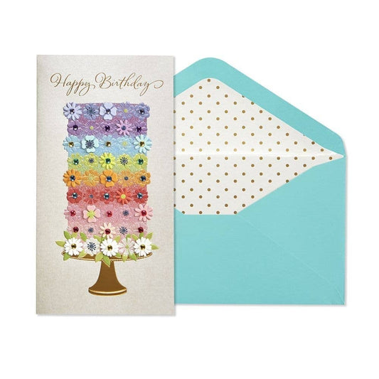 Tiered Flower Cake Card