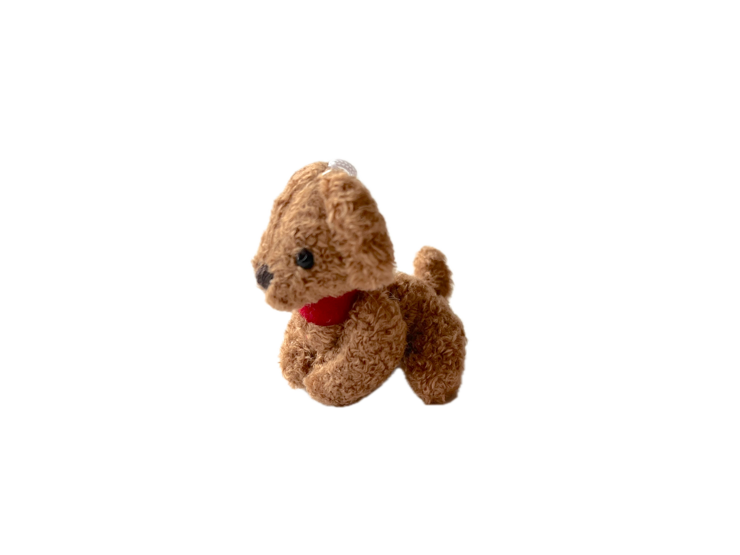 Miniature Plush Puppy Dog Dollhouse Backpack Charm