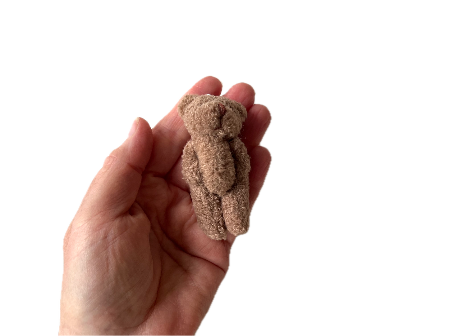 Small Brown Stuffed Teddy Bear Pocket Pal Travel Bear