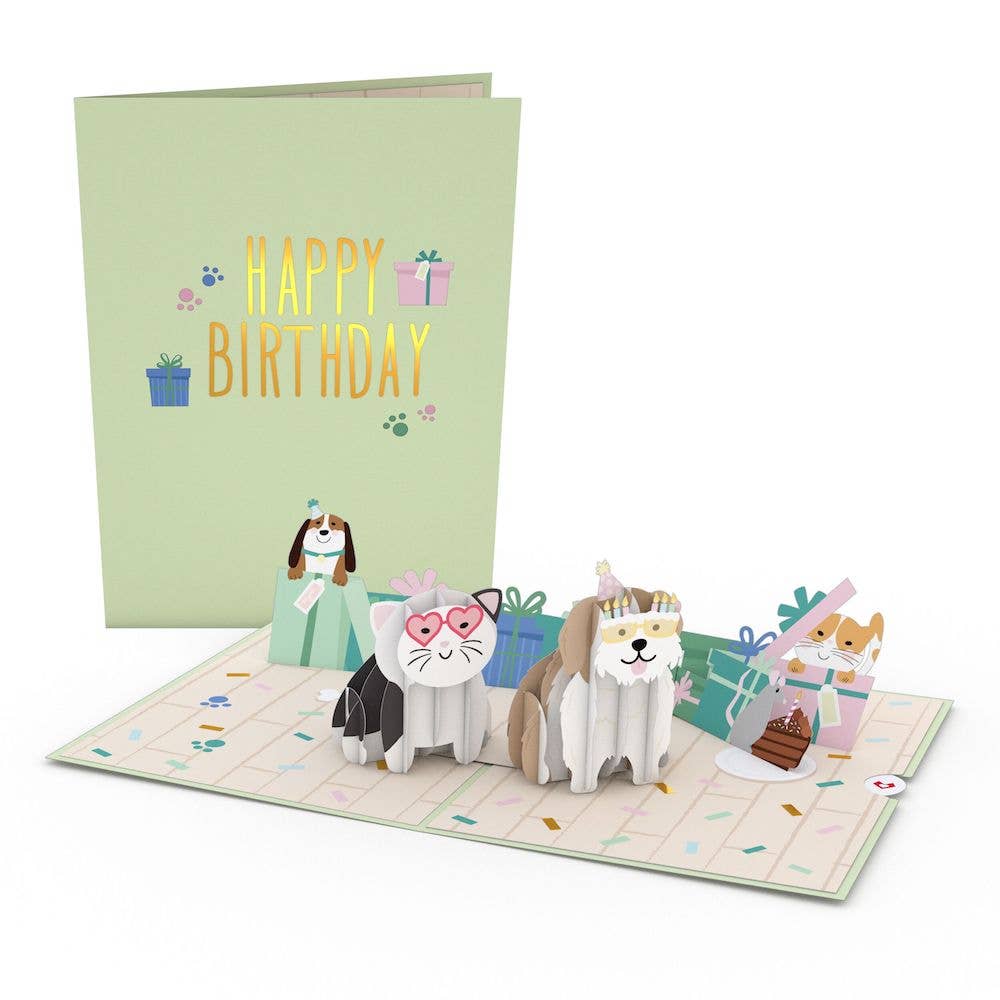 Birthday Cats and Dogs Card, 5x7" Birthday Cards (-62%)