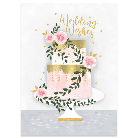 WEDDING WISHES WEDDING GREETING CARD 4.5 x 6.25"