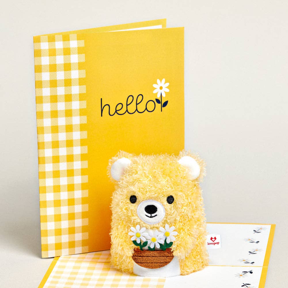 Daisy Greetings 6”x8” Plushpop Card, Pop-Up Cards