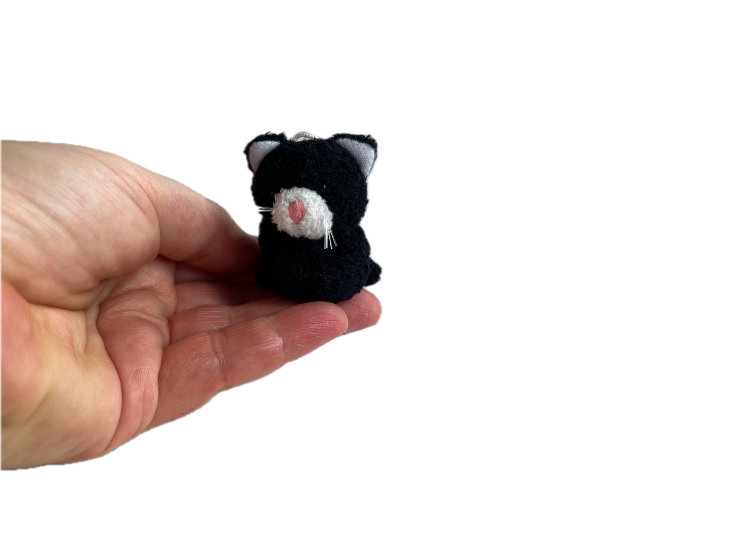 Small Plush Kitty Cat (Black White) 