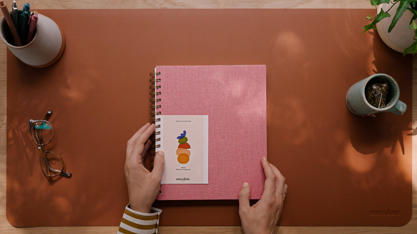 The Yearly Planner -Undated 52 week planner - Spiral Bound