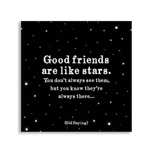 Magnet "Good Friends Like Stars", 3.5 in. Square
