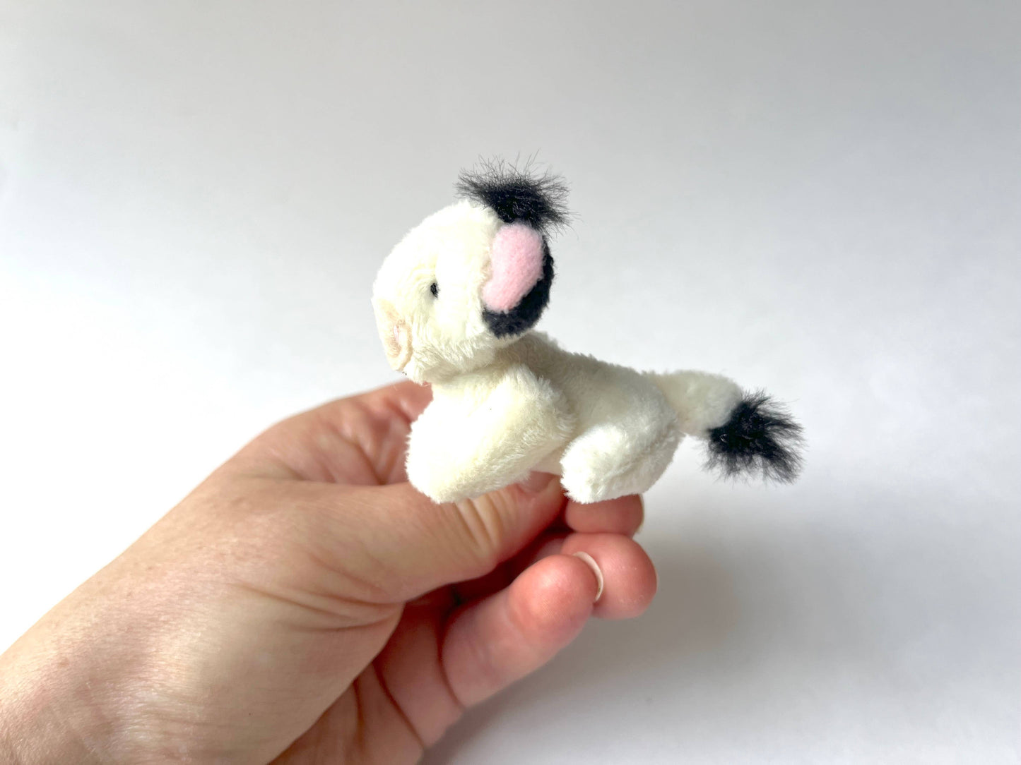 Miniature Plush Cow Keychain Pendant Backpack Charm Doll Toy