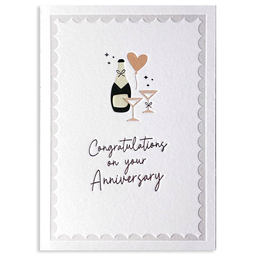COPACETIC ANNIVERSARY ANNIVERSARY GREETING CARD 5.25 x 6.56"