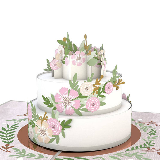 Wedding Cake 5''x7'' Card, Jewelry, Wedding Card