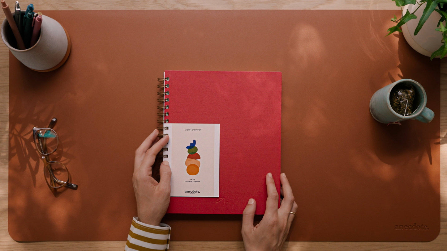 The Yearly Planner -Undated 52 week planner - Spiral Bound