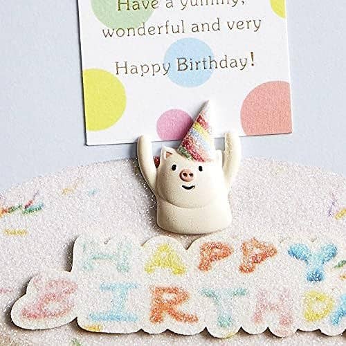 Cake with Pig Birthday Card