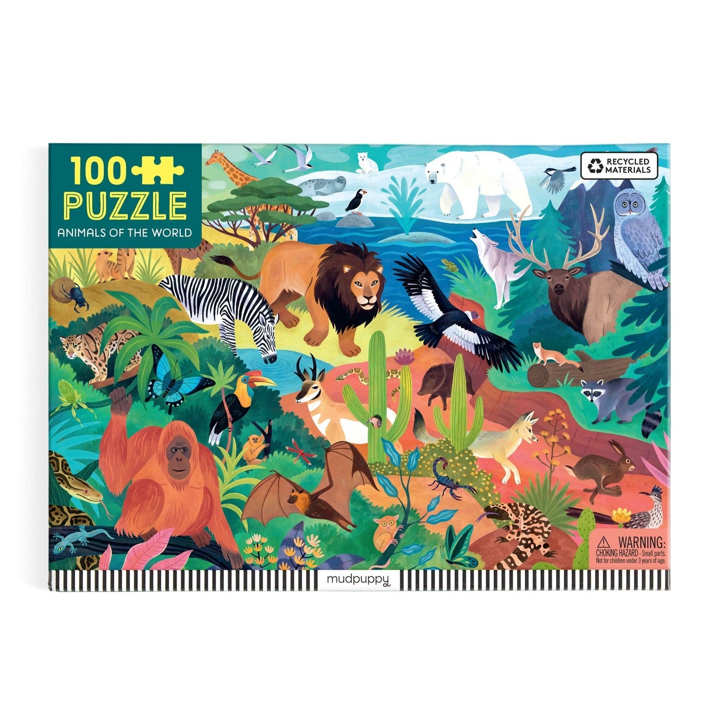 Animals of the World 100 Piece Puzzle