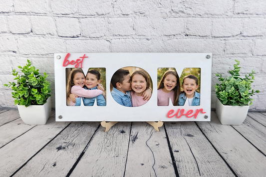 Best Mom Ever 3-Photo Picture Frame