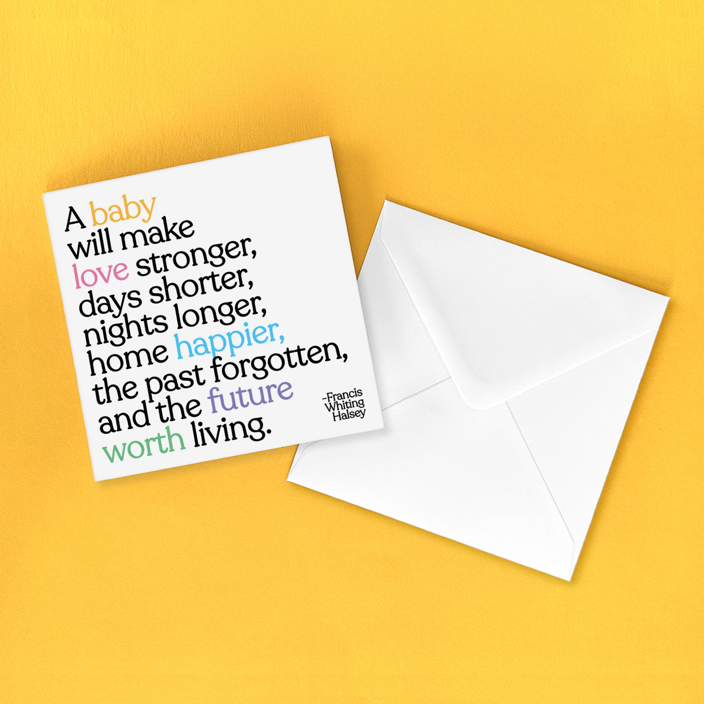 Greeting Card "A Baby Will Make" Baby Card