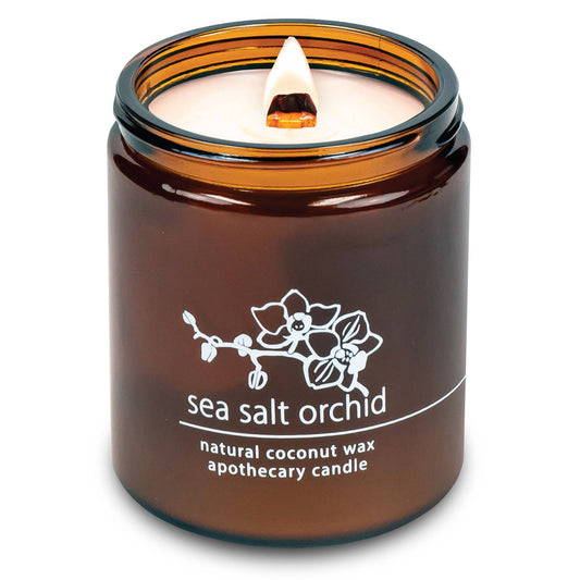 Sea Salt Orchid Candle | 8 oz Apothecary