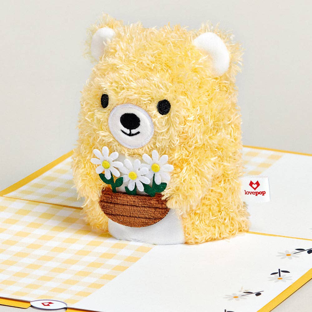 Daisy Greetings 6”x8” Plushpop Card, Pop-Up Cards